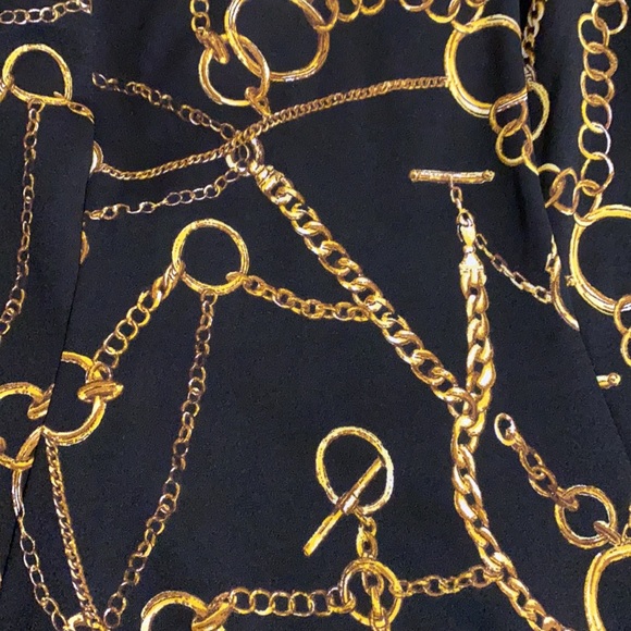 Shelby & Palmer Gold/Black Dress Size 10 - Picture 5 of 7